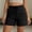 Black, variant on Women's Drawstring Waist Zipper Pocket Rolled Cuff Quick Dry Shorts, Breathable with Pockets for Daily Commute Workout Wear Black M