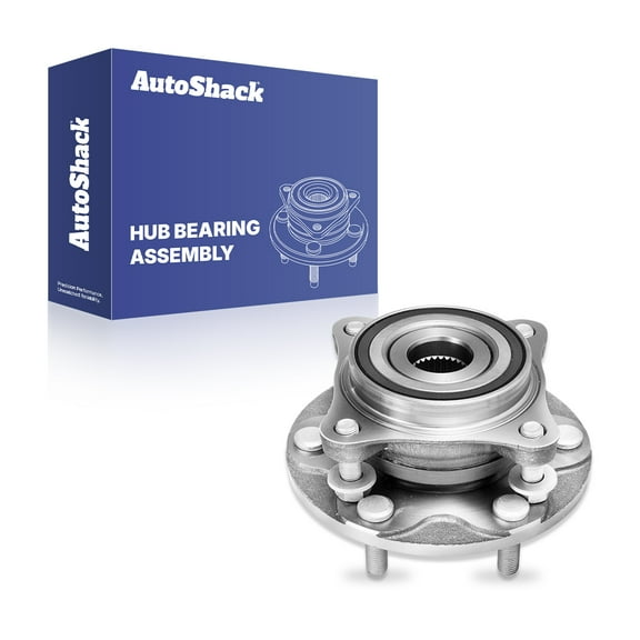 AutoShack Front Wheel Hub Bearing Assembly - Driver or Passenger Side for Toyota, Tacoma 2005-2023 4Runner 2003-2024, 4WD L4 2.7L V6 3.5L 4.0L V8 4.7L - 6-Lug, With ABS