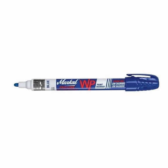 Markal Paint Marker, Medium Tip, Blue Color Family, Paint 96934