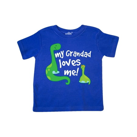 

Inktastic Grandad Loves Me Dinosaur Gift Toddler Boy Girl T-Shirt