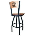 thumbnail image 4 of L038 New Mexico 36" Swivel Bar Stool with Black Wrinkle Finish and a Laser Engraved Back, 4 of 7