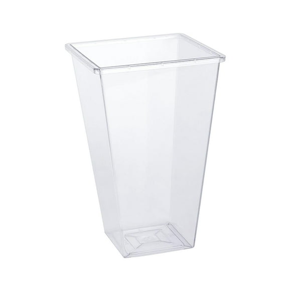 Centros de mesa con jarrones de flores acrílicos, jarrones cilíndricos, jarrones transparentes para oficina Medio
