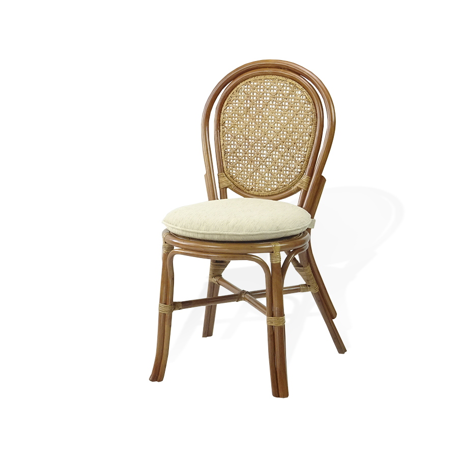 cream wicker dining chairs