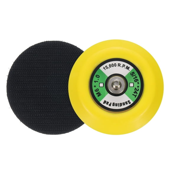 3" Hook and Loop Backing Sanding Pads with M6*1mm Thread, Y   B 2Pcs