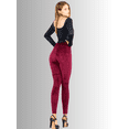 thumbnail image 3 of Leggings de MUJER MALABIS VINO aterciopelado, tiro alto, material Stretch confortable, 3 of 5