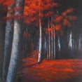 thumbnail image 2 of Atelier B Art Studio 26x26 Gold Ornate Wood Framed with Double Matting Museum Art Print Titled - Mysterious Forest, 2 of 4