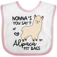 thumbnail image 3 of Inktastic Nonna's You Say Alpaca My Bags Boys or Girls Baby Bib, 3 of 4