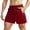 Red, variant on Men's 5 Inch Running Shorts with Zipper Pockets Athletic Workout Gym Shorts Casual Classic Fit Shorts Drawstring Elastic Waist Pant