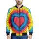 thumbnail image 2 of Chaquetas bomber coloridas con estampado de arcoíris y teñido anudado para hombre 2024, la última moda, chaqueta de vuelo para hombre y mujer, abrigo con cuello alto, tops de gran tamaño, 2 of 4