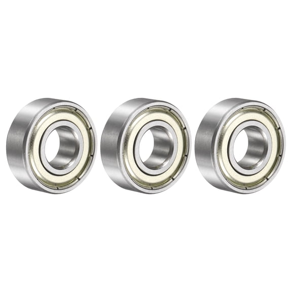 3Pcs 1606ZZ Deep Groove Ball Bearing, 3/8" x 29/32" x 5/16" Sealed Bearing
