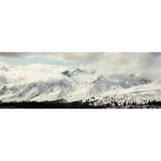 Design Pics DPI2046361LARGE Panoramic View of Snow-Covered St. Elias Mountains & Clearing Storm Northern British Columbia Poster Print, 44 x 15 - Large