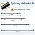 thumbnail image 5 of Curtain Rods for Windows 36-124 inch, 5/8 inch White Curtain Rod with Brackets Adjustable by Splicing for Bedroom Kitchen Living Room, 5 of 7