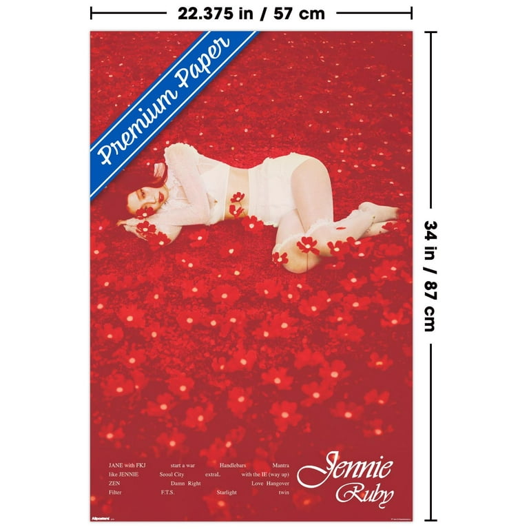 Jennie: Ruby - Track List Wall Poster, 22.375