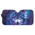 thumbnail image 2 of Yuyamidu Wolf Car Sunshade Starry Sky Car Windshield Cover for SUV Truck Van Accessories Butterfly Auto Heatshield Visor Blocks UV Rays Keep Your Vehicle Cool, 2 of 5