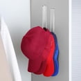 thumbnail image 5 of Ganchos de pared de acrílico resistente para sombreros, organizador de gorras de béisbol, perchero adhesivo fuerte, soporte multiusos para sombreros, almacenamiento adhesivo para gorras de béisbol,, 5 of 5