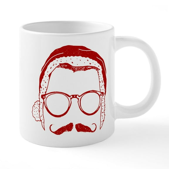 CafePress - Hipster Christmas - 20 Oz White Ceramic Mega Mug