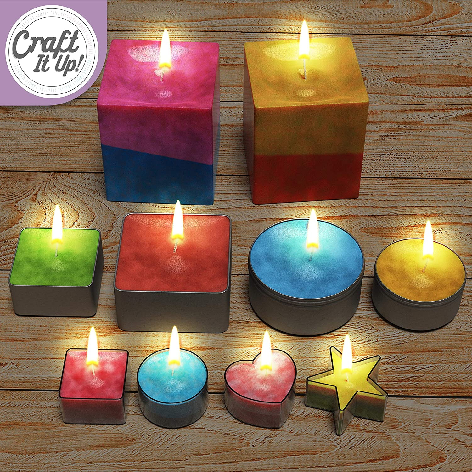Candle Making Kit by Craft It Up! Complete DIY Beginners Set with