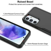 For Samsung Galaxy A55 5G Phone Case, Ebizware Shockproof Case Military Grade Heavy Duty Full Body Protection Rugged Cover for Galaxy A55 5G, Black