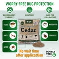thumbnail image 3 of Double Tree Home and Garden Cedar Granules Mulch | Repels Fleas, Ticks, Ants, and Mosquitos | Rich Cedar Scent | Non Toxic | Pet Safe | 4 Bags (32 lbs), 3 of 6