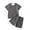 D-Grey, variant on WhouRiu Boys Casual Outfits Short Sleeve Tees Dinosaur Graphic Shorts Sets Kids Summer Daily Clothes