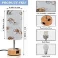 thumbnail image 2 of Touch Control Table Lamp with LED Bulb Bedside Lamp for Bedroom Living Room Dogs in Various Poses, 2 of 8