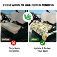 thumbnail image 4 of Golf Cart Seat Covers for 2 Seater,Spring Flowers Microfiber Cart Seat Towel Blanket,White Botanical Nature Daffodils Floral Absorbent Breathable NonSlip Bench Seats Protector for Golf Course 51"x31", 4 of 9