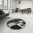 thumbnail image 4 of Ahgly Company Machine Washable Indoor Rectangle Transitional Charcoal Black Area Rugs, 5' x 8', 4 of 7