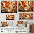 thumbnail image 4 of Designart "Fluid Flames In Abstract Coffee" Abstract Shapes Floater Framed Canvas Prints, 4 of 5