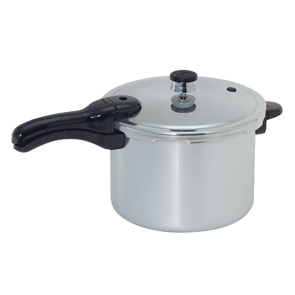 Presto Pressure Cooker Aluminum - Automatic Shut-Off - 6 Qt, White — Residential Use, Standard Application
