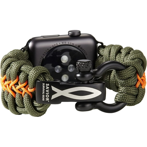 Parachute cord apple deals watch band