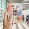 thumbnail image 4 of 4th of July Saint Bernard Celebrates Independence Day Travel Passport Wallet St Dog Lover PU Leather Passport Holder Cover - 12010, 4 of 5
