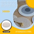 thumbnail image 4 of EIMELI Tissé Coton Tressé Rond Fil Pod Trivets sous-Verre Tapis pour Ustensiles de Cuisine, 4 of 6