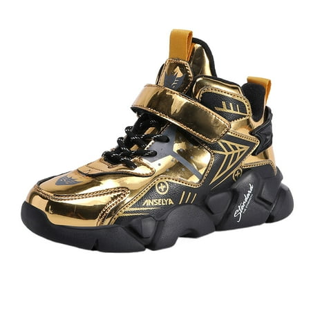 

nsendm Female Shoes Big Kid Kids Warm Boots Comfortable Lightweight Warm Snow Boots Winter New Cool Girls and Boys Little Girls Boots Size Toddler 8 Gold 36