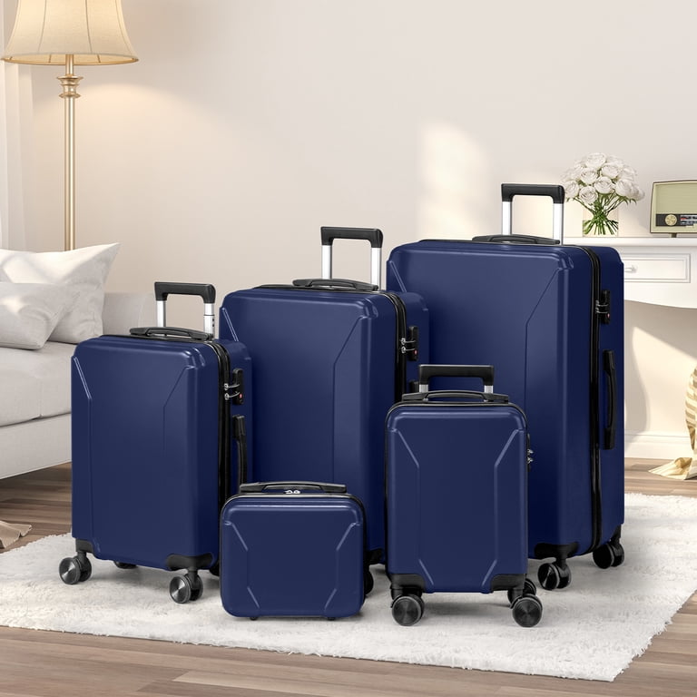 Zimtown 5-Piece Luggage Set with 8 Packing Cubes, Hard Shell Zimtown 5-Piece Luggage Set with 8 Packing Cubes, Hard Shell