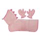 thumbnail image 2 of Juego de toallas para perros Pawyee, bata grande de microfibra con forma de dinosaurio rosa, 2 of 6