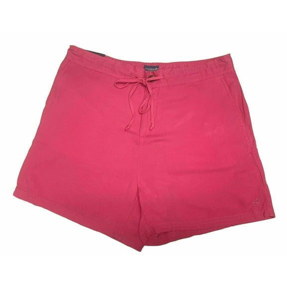 Caribbean Joe Women's Island Supply Stretch Shorts, Pink, XX-Large