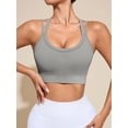thumbnail image 3 of Brassiere And Shorts Set Sports Bras For Women Halter Strap Quick-Drying Sports Underwear Set, Shock-Absorbing, Cushioned Yoga Bra, Outdoor Running And Fitness Wear Grey L, 3 of 6
