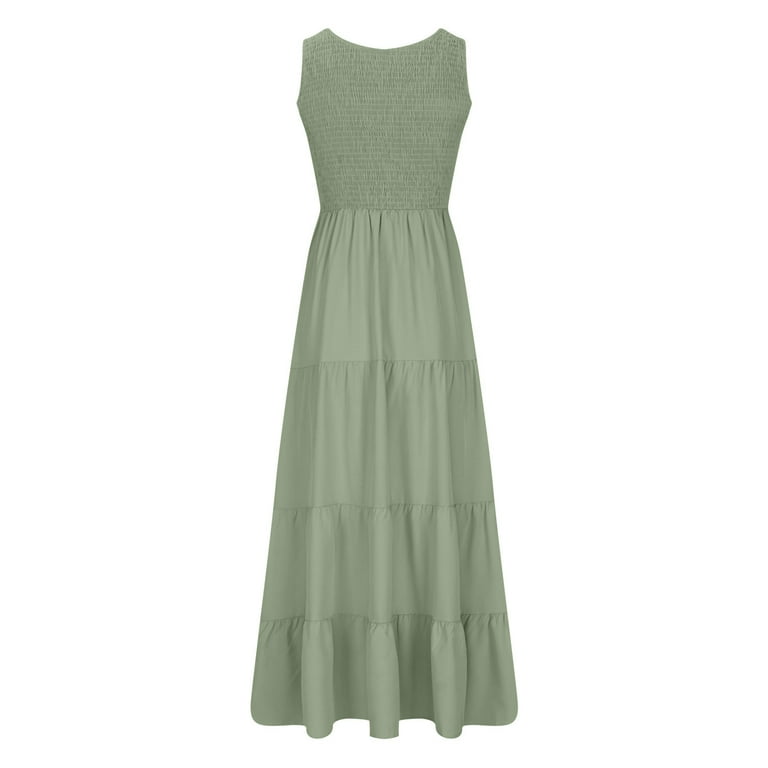 forest green swing dress 1950s Lace Patchwork Bow-Knot Swing Dress Green
