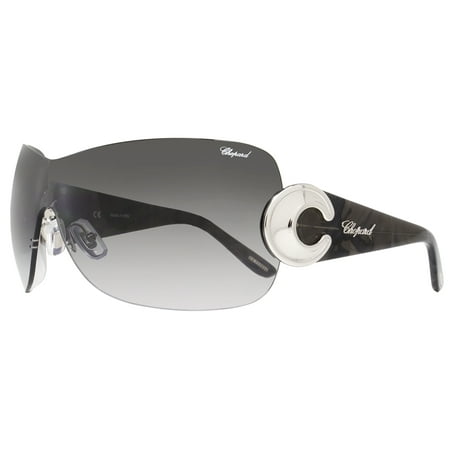 Chopard Wrap Sunglasses SCH939 0579 Shiny Palladium/Gray 939