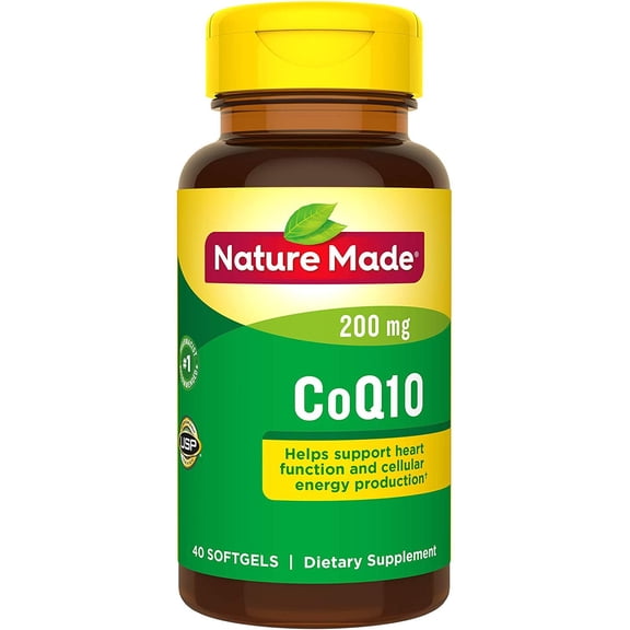 Nature Made Coq10 200 Mg Softgels, 40 Ct For Heart Health Packaging May Vary