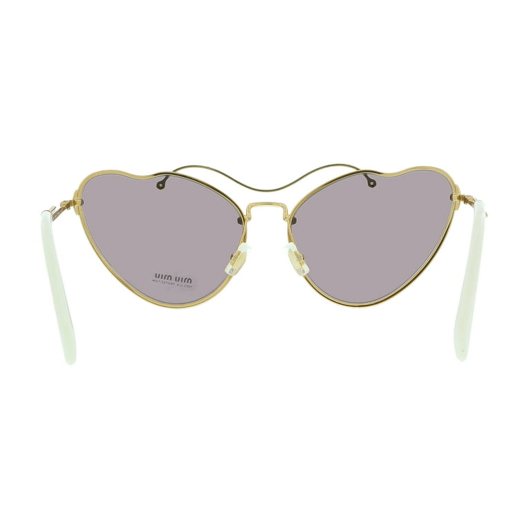 Miu Miu 0MU 55RS 7OE6X1 Antique Gold Irregular Sunglasses
