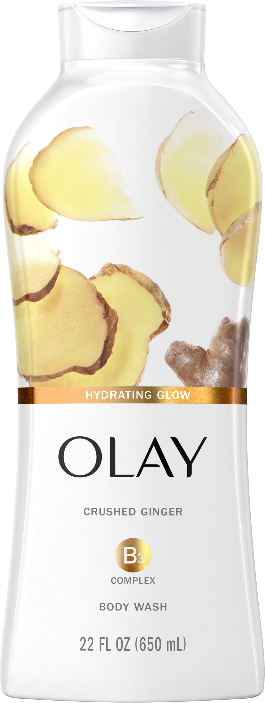 OLAY Microscrubbing Cleansing Infusion Body Wash, Crushed Ginger, 22 oz