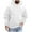 White, variant on Kaemgyyd Men's Fashion Hoodies Sweatshirts Casual Loose Long Sleeve Drawstring Pullover Solid Knitted Tops Clothes