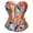 Earth Toes, variant on Corsets for Women Top Bustier Overbust Print Graffiti Color Matching Lingerie Vintage Plus Size Burlesque 2XL