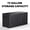 Black, variant on EASY UP 75gallon outdoor resin deck box, weather-resistant and lockable with wheels, suitable for storing tools, clothing, and packages; ideal for    gardens, and bedrooms (black).Father's Day Gift