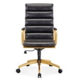 thumbnail image 2 of CRO Decor Gold Office Chair Adjustable Swivel Chair Ergonomic (Black), 2 of 9