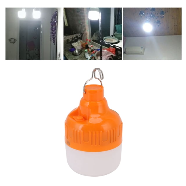 Bombilla LED, Buena Disipación De Calor, Lámpara De Camping Recargable De Alto Brillo, Baja Pérdida De Luz Para El Mercado Nocturno