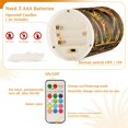 thumbnail image 5 of Yayeee Flameless Candles with Remote Flickering Battery Operated Multi Color Changing, Retro Abstract Eagle, 5 of 7