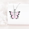 thumbnail image 4 of Butterfly Necklace for Women 925 Sterling Silver Butterfly Pendant Necklace Butterfly Jewelry Gift, 4 of 5