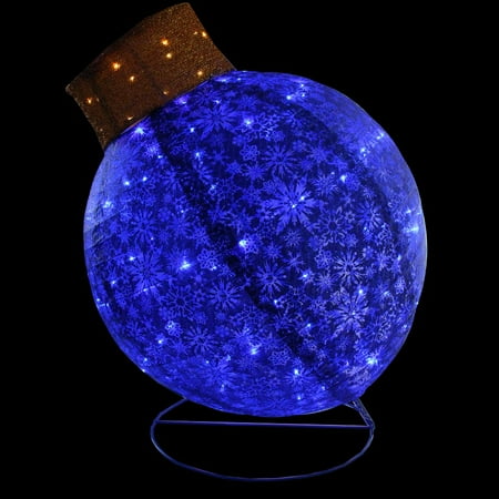 36 Illuminée Led Scintillantes Blue Glitter Boule De Noël
